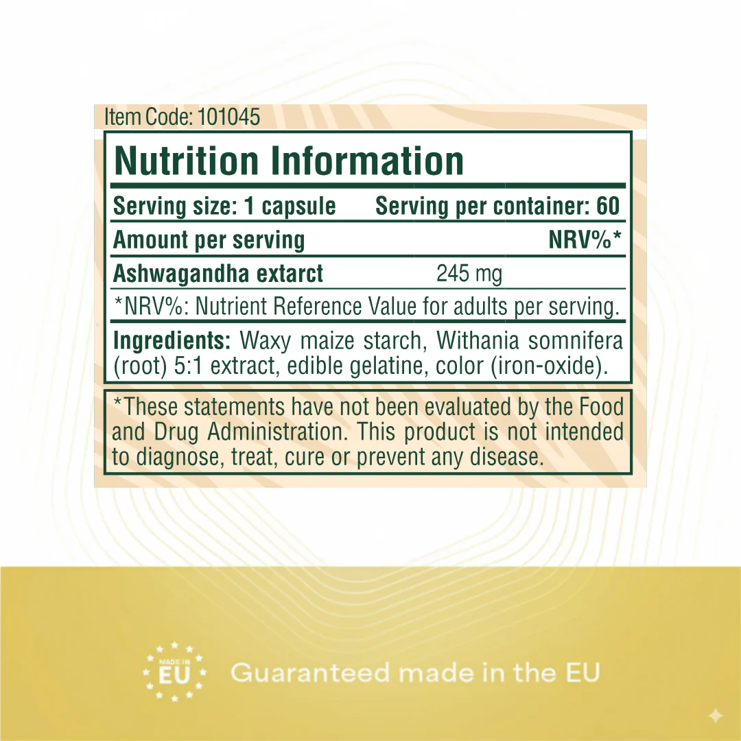 Heyday Essentials: Ashwaganda Capsules (60 Capsules) - Image 3