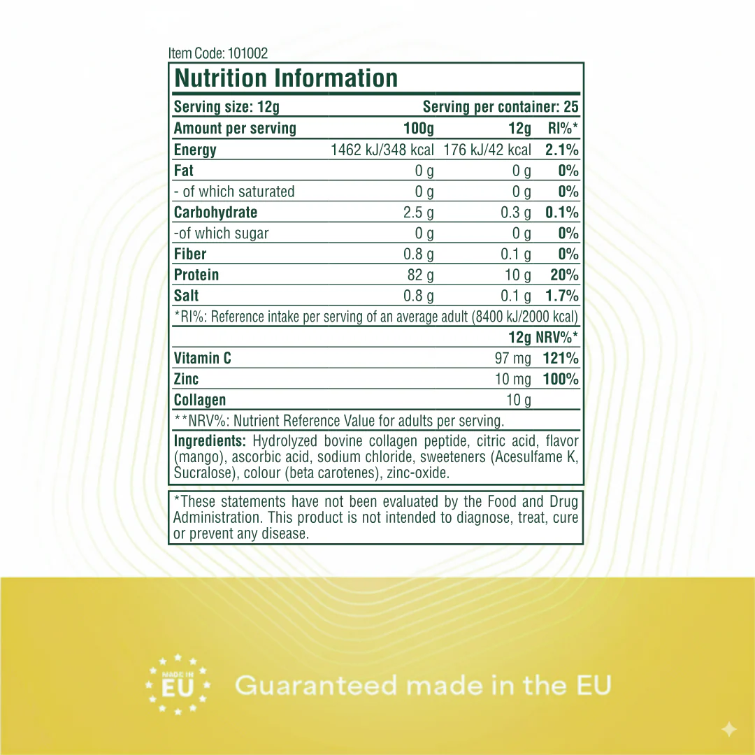 Heyday Essentials: Collagen (Mango Flavor, 300g) - Image 3