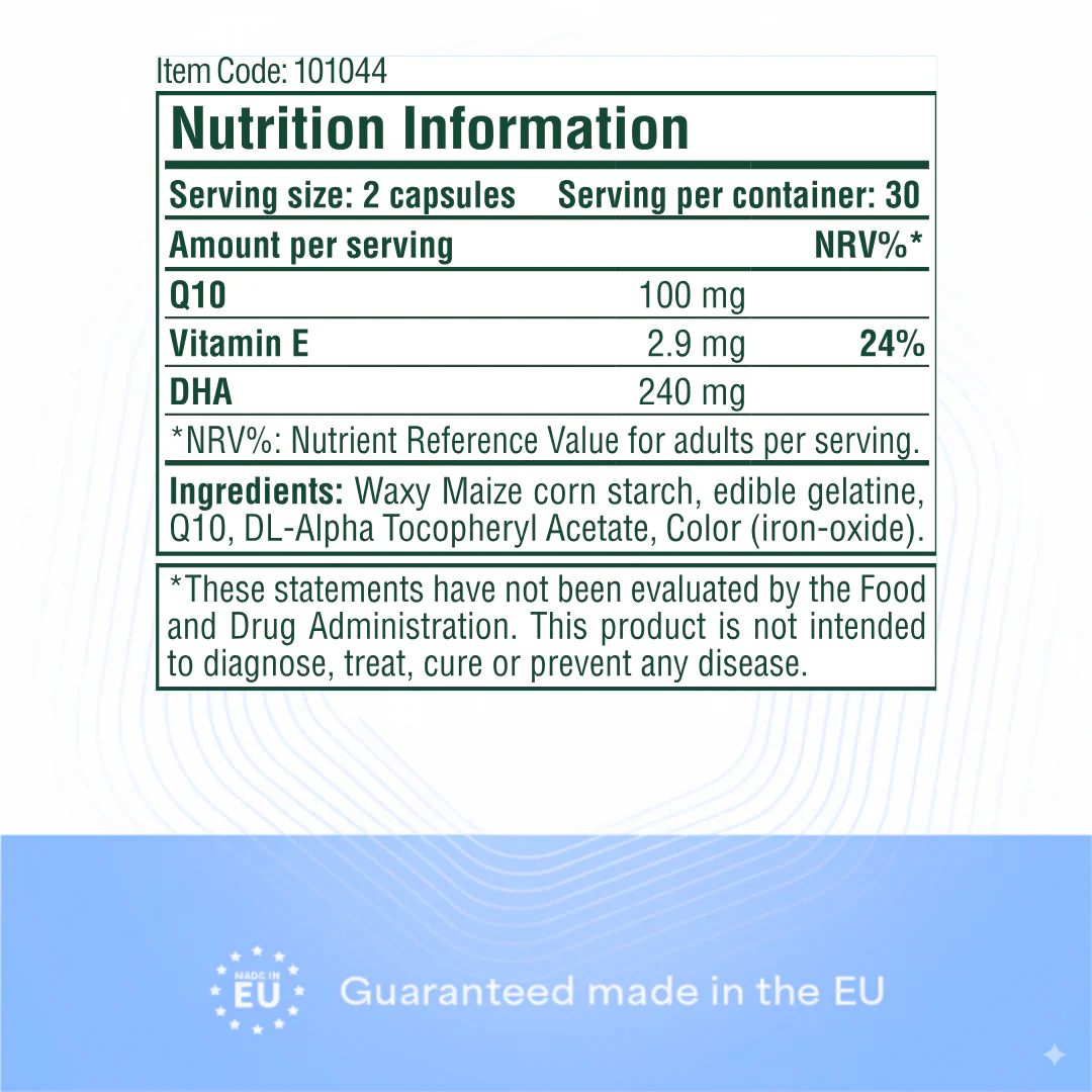 Heyday Essentials: CoQ-10 (100mg, 60 Capsules) - Image 3