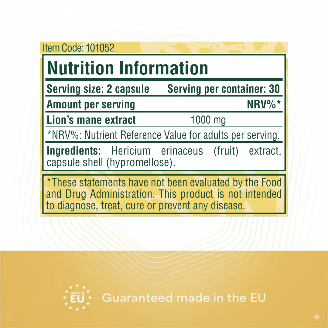 Heyday Essentials: Lion's Mane (60 Capsules) - Image 3