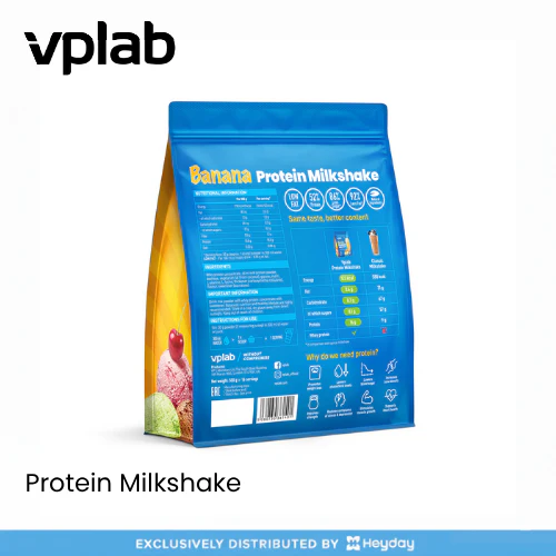VPLab Sports Protein Milkshake in Banana Flavor (500g) - Image 3
