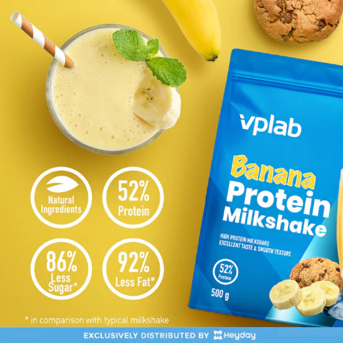 VPLab Sports Protein Milkshake in Banana Flavor (500g) - Image 5